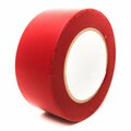 Bertech Safety Warning Hazard Floor Tape, 3 In. Wide x 108 Feet Long, Red BERST-3R